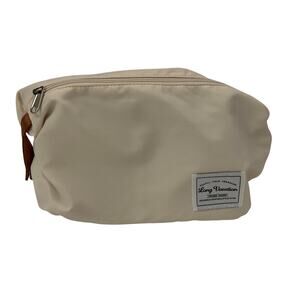 Long Vacation Toiletry/Makeup‎ Travel Bag - Cream/Brown